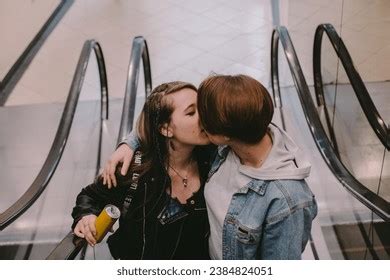 lesbians friends kissing Search